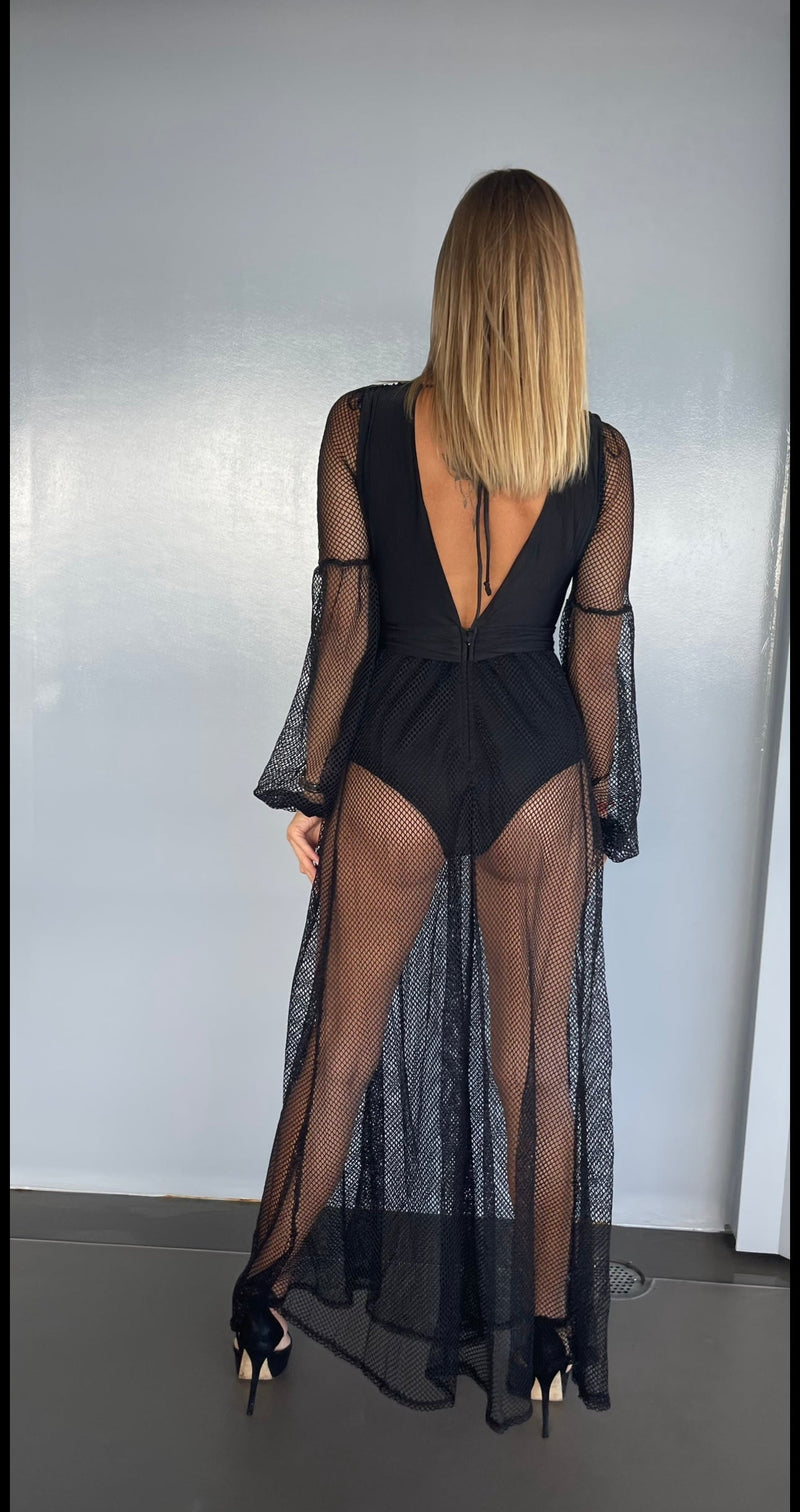 Star Island Black Cutout Maxi Dress | Social Girls Miami