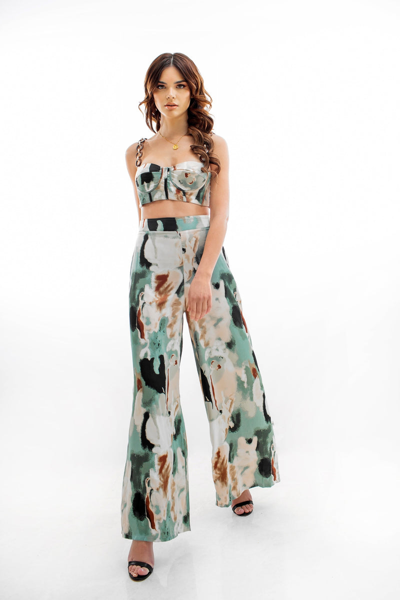 Indian Creek Pants and Cropped Top Set | Social Girls Miami