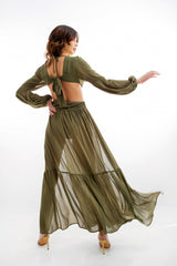 Jungle Island Cutout Maxi Dress | Social Girls Miami
